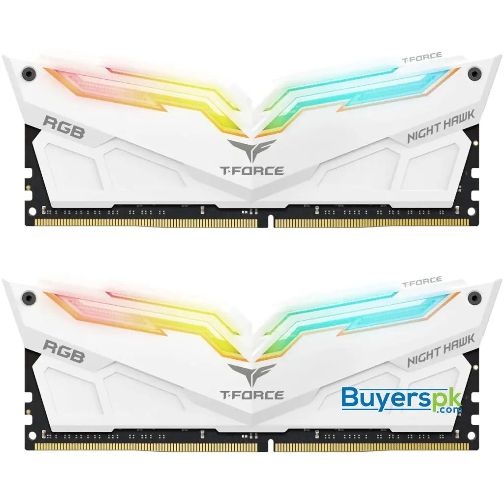 Teamgroup T-force Nighthawk Rgb White Ddr4 3200mhz 16gb (8gbx2) (tf2d416g3200hc16cdc01) Ram - RAM Price in Pakistan Teamgroup T-force Nighthawk Rgb White Ddr4 3200mhz 16gb (8gbx2) (tf2d416g3200hc16cdc01) Ram - RAM Price in Pakistan